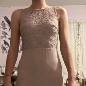 TFNC London Pink/Purple Lace Maxi Dress Size 2